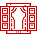 Dessin au trait store volets